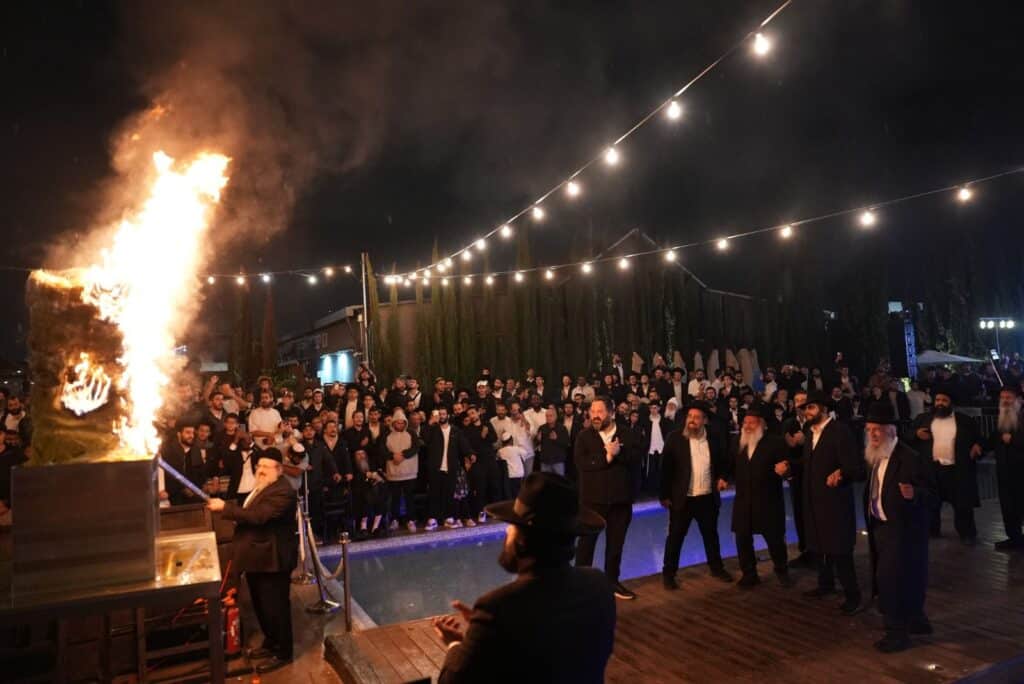 הגאון הינוקא הדליק את האבוקה והתבשר על הולדת בנו