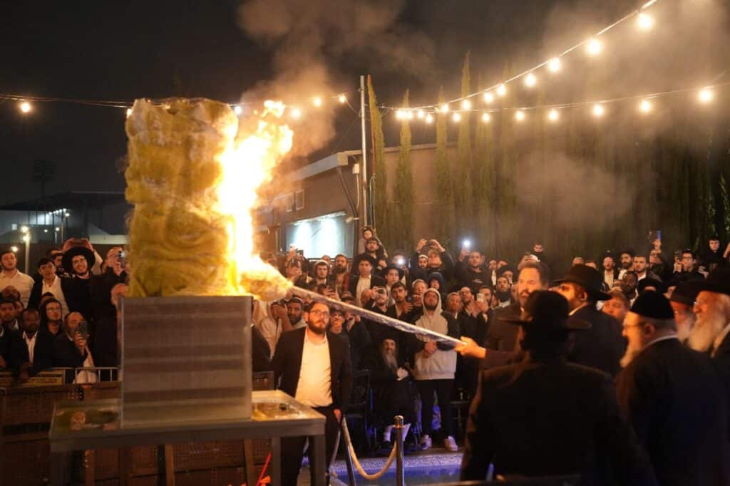 הגאון הינוקא הדליק את האבוקה והתבשר על הולדת בנו
