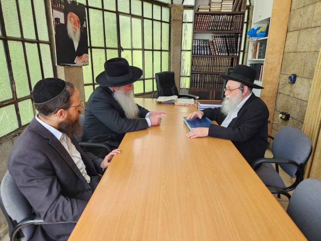 הגר"נ נוסבוים ביקר בבית המכון המדעי טכנולוגי להלכה