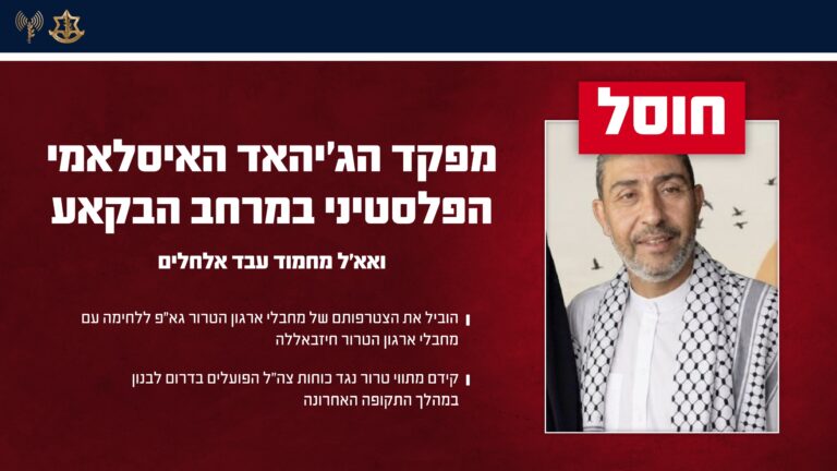 החיסול בעומק לבנון ששיבש את התוכניות של ארגוני הטרור