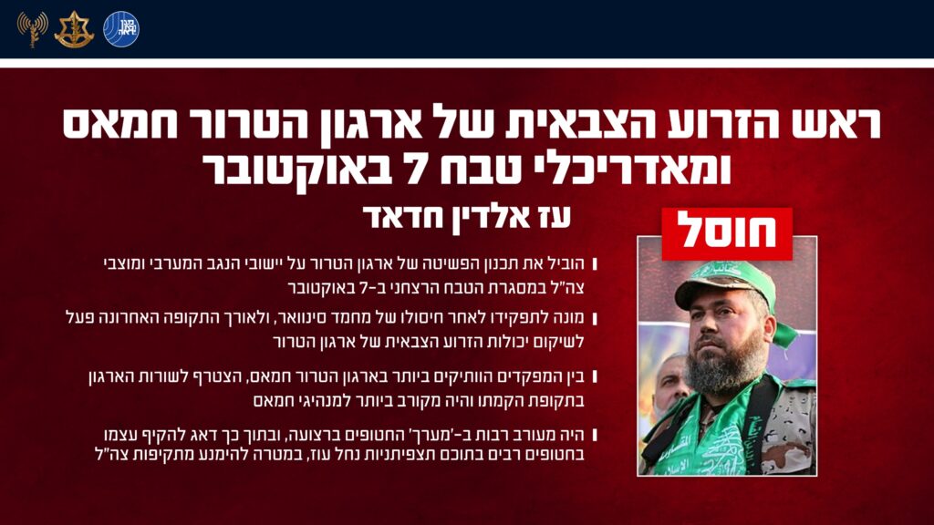 היורש של סינוואר שהקיף את עצמו בחטופים כמגן אנושי - חוסל