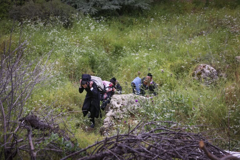 תיעוד: כך נראה מסע הרבבות לעבר ציון הרשב"י במירון