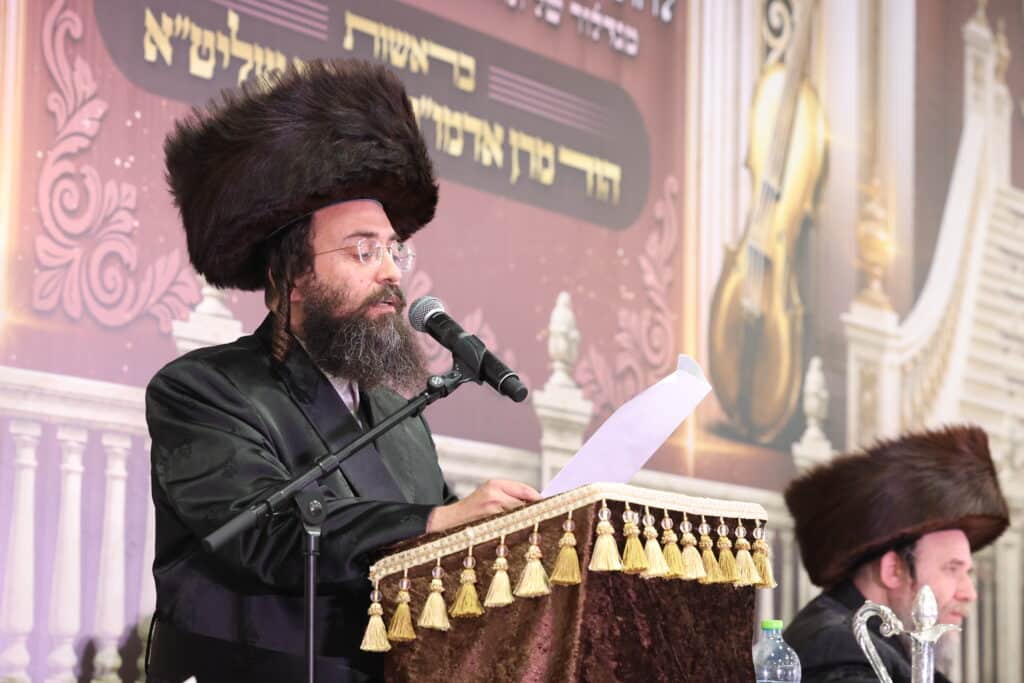 חצי יובל לויז'ניץ אלעד בשילוב שבע ברכות לנכדת האדמו"ר
