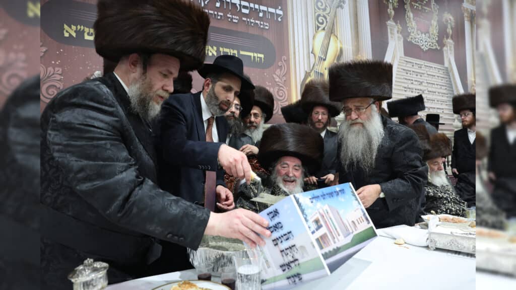 חצי יובל לויז'ניץ אלעד בשילוב שבע ברכות לנכדת האדמו"ר