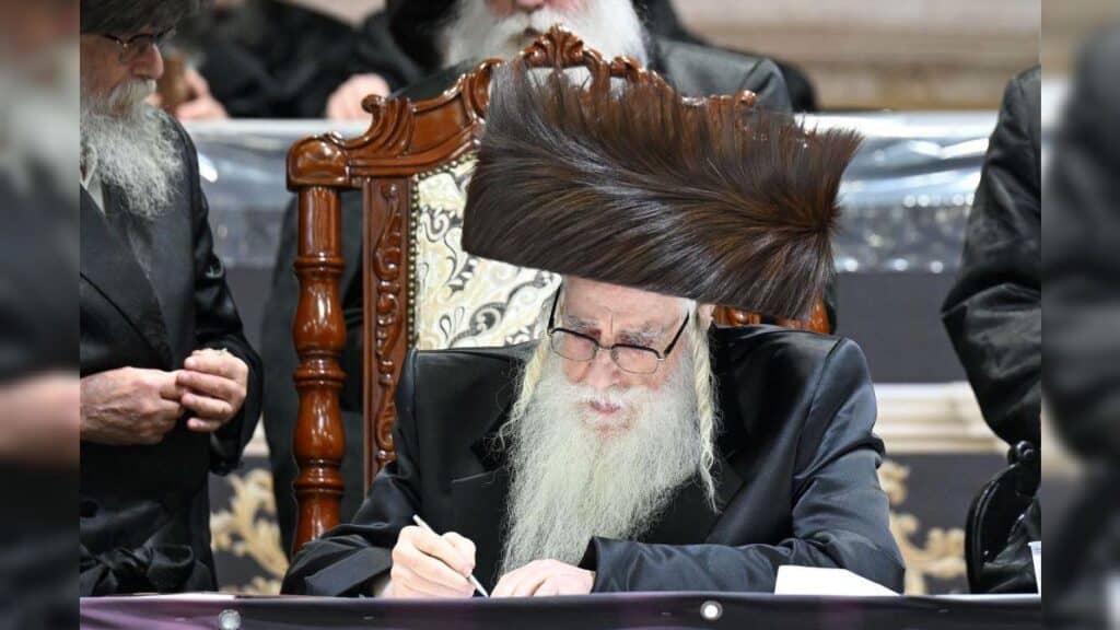 שמחת נישואי נכדת כ"ק מרן האדמו"ר מצאנז שליט"א