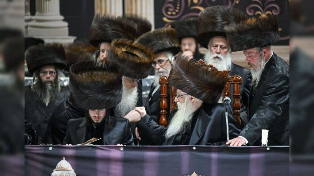 שמחת נישואי נכדת כ"ק מרן האדמו"ר מצאנז שליט"א