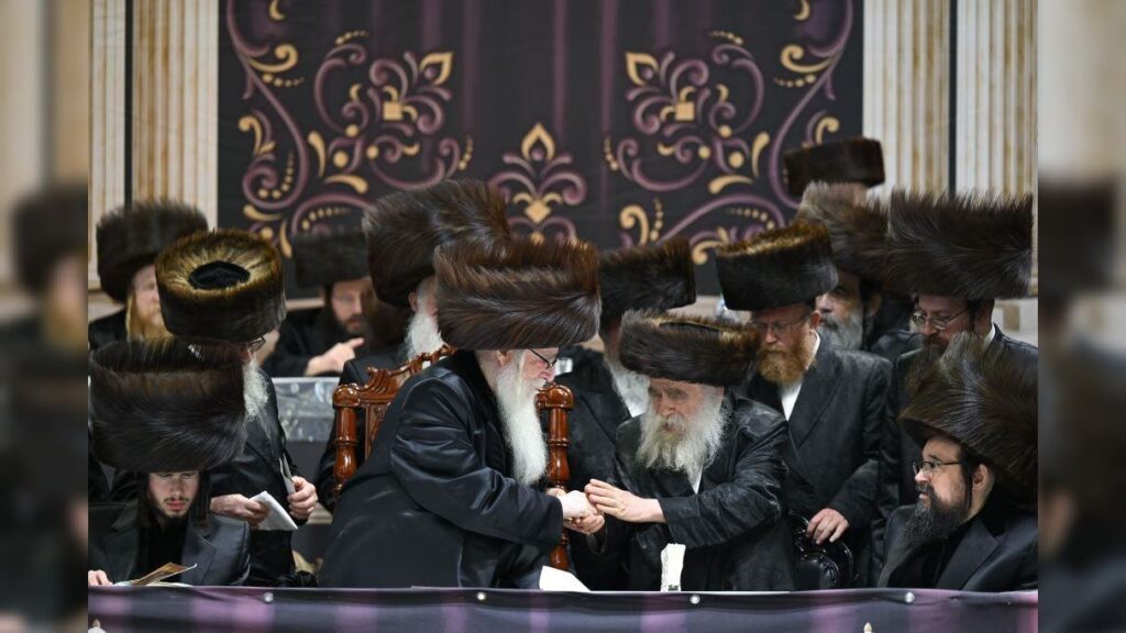 שמחת נישואי נכדת כ"ק מרן האדמו"ר מצאנז שליט"א