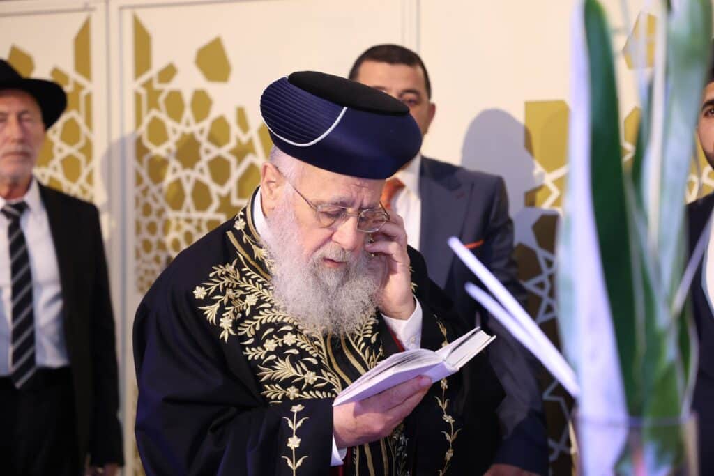 גלריית ענק: שמחת החתונה לנכדתם של הראשונים לציון