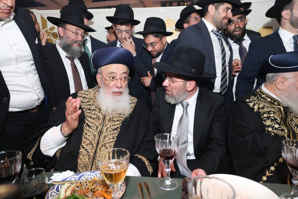 גלריית ענק: שמחת החתונה לנכדתם של הראשונים לציון