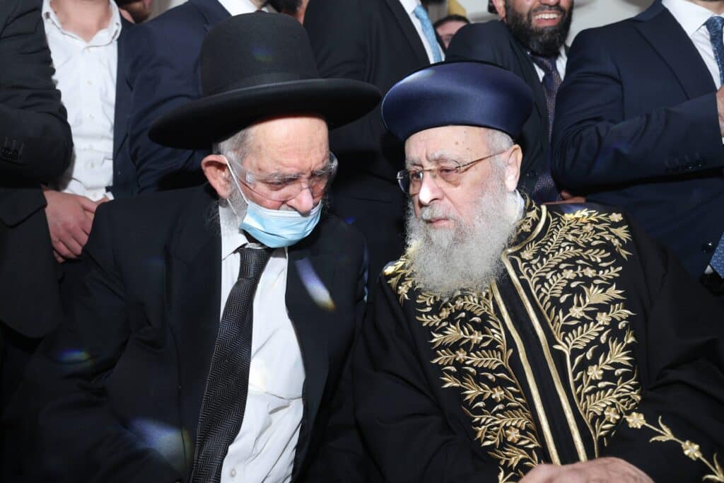 גלריית ענק: שמחת החתונה לנכדתם של הראשונים לציון