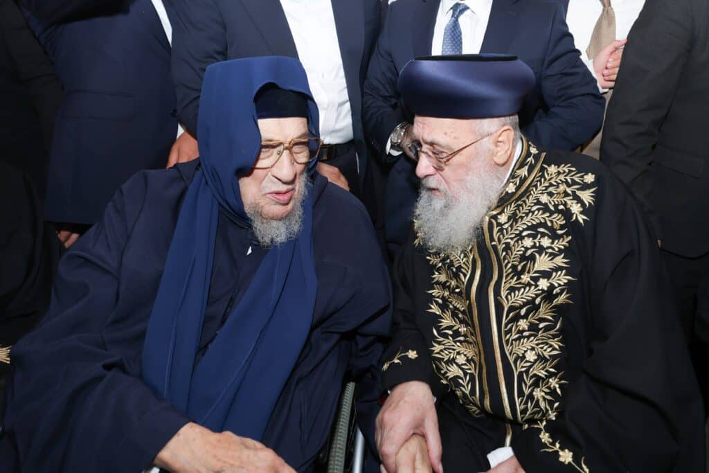 גלריית ענק: שמחת החתונה לנכדתם של הראשונים לציון