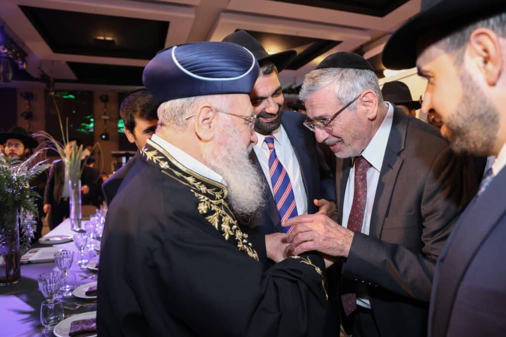 גלריית ענק: שמחת החתונה לנכדתם של הראשונים לציון