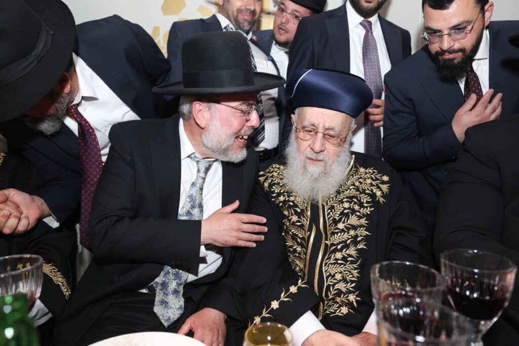 גלריית ענק: שמחת החתונה לנכדתם של הראשונים לציון