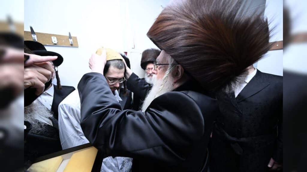 שמחת נישואי נכדת כ"ק מרן האדמו"ר מצאנז שליט"א