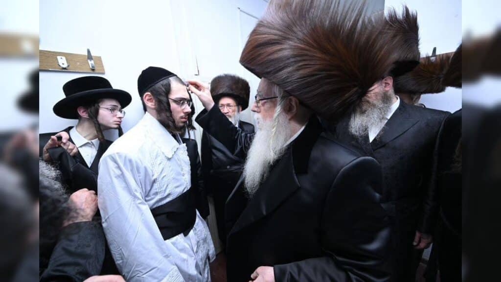 שמחת נישואי נכדת כ"ק מרן האדמו"ר מצאנז שליט"א