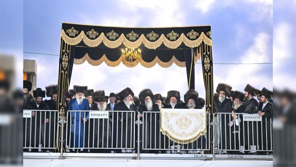 שמחת נישואי נכדת כ"ק מרן האדמו"ר מצאנז שליט"א