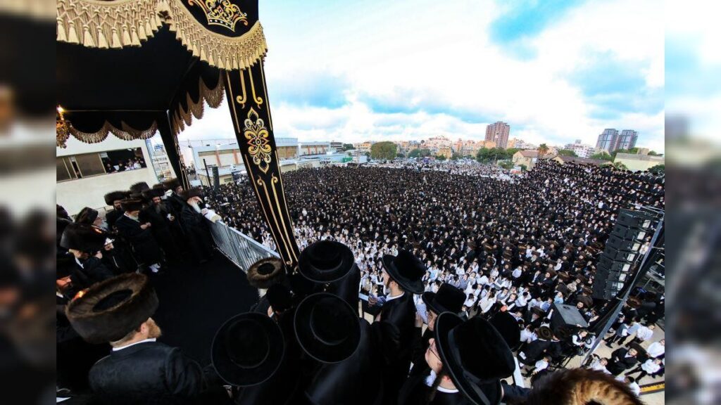 שמחת נישואי נכדת כ"ק מרן האדמו"ר מצאנז שליט"א