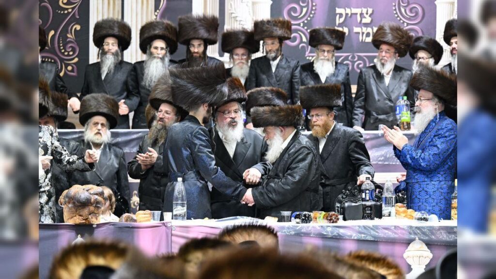 שמחת נישואי נכדת כ"ק מרן האדמו"ר מצאנז שליט"א