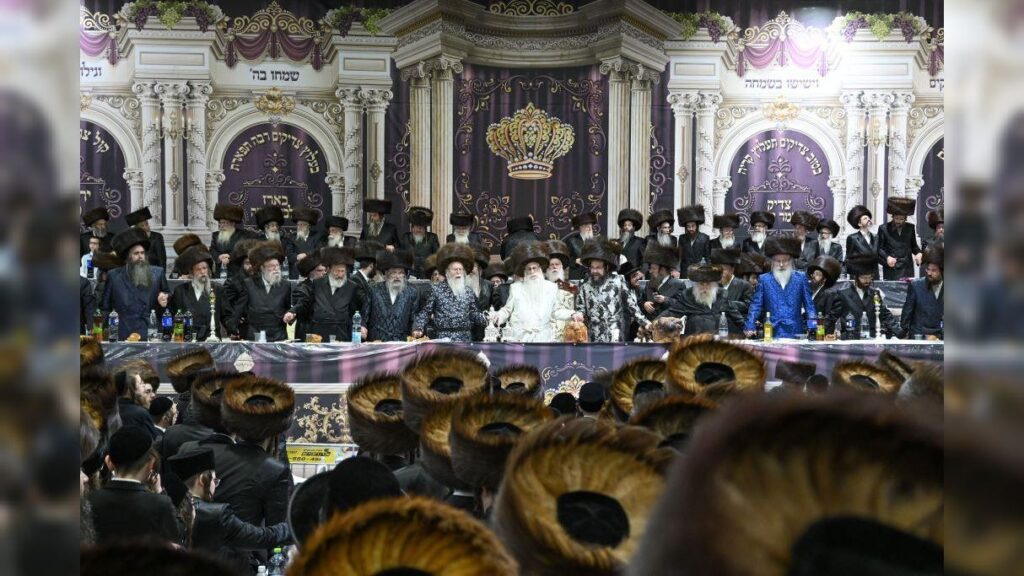 שמחת נישואי נכדת כ"ק מרן האדמו"ר מצאנז שליט"א