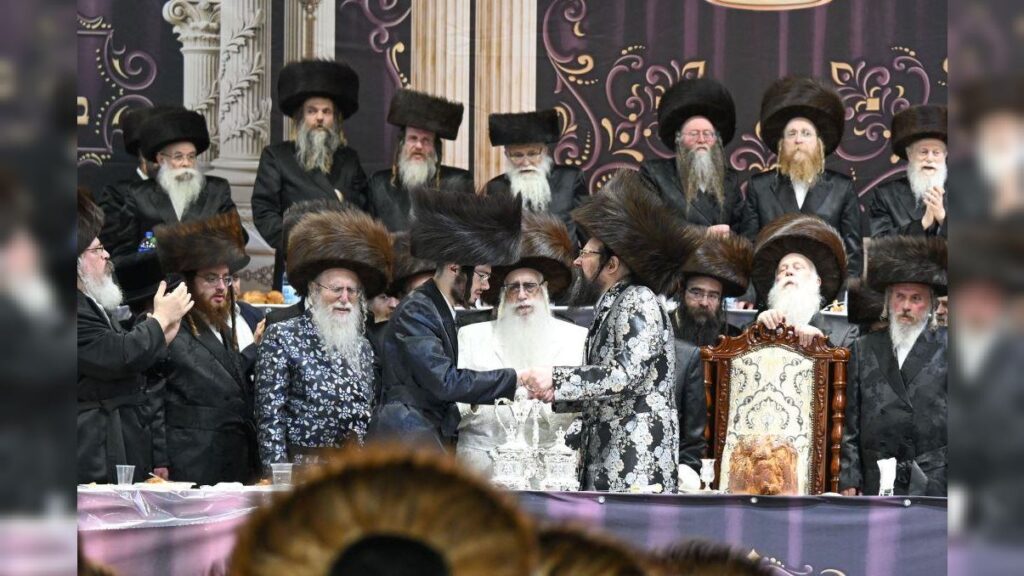 שמחת נישואי נכדת כ"ק מרן האדמו"ר מצאנז שליט"א