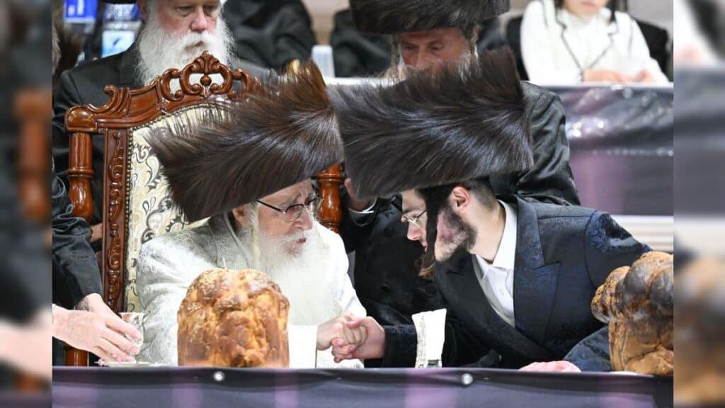 שמחת נישואי נכדת כ"ק מרן האדמו"ר מצאנז שליט"א