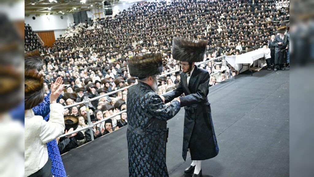 שמחת נישואי נכדת כ"ק מרן האדמו"ר מצאנז שליט"א