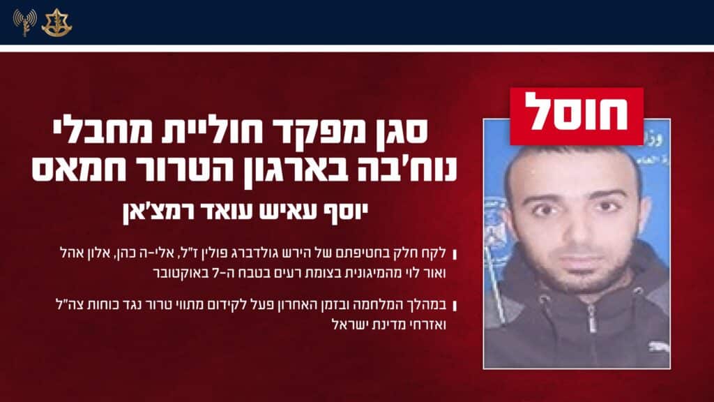 סגירת מעגל: חוסל מחבל הנוח'בה שחטף ארבעה אזרחים