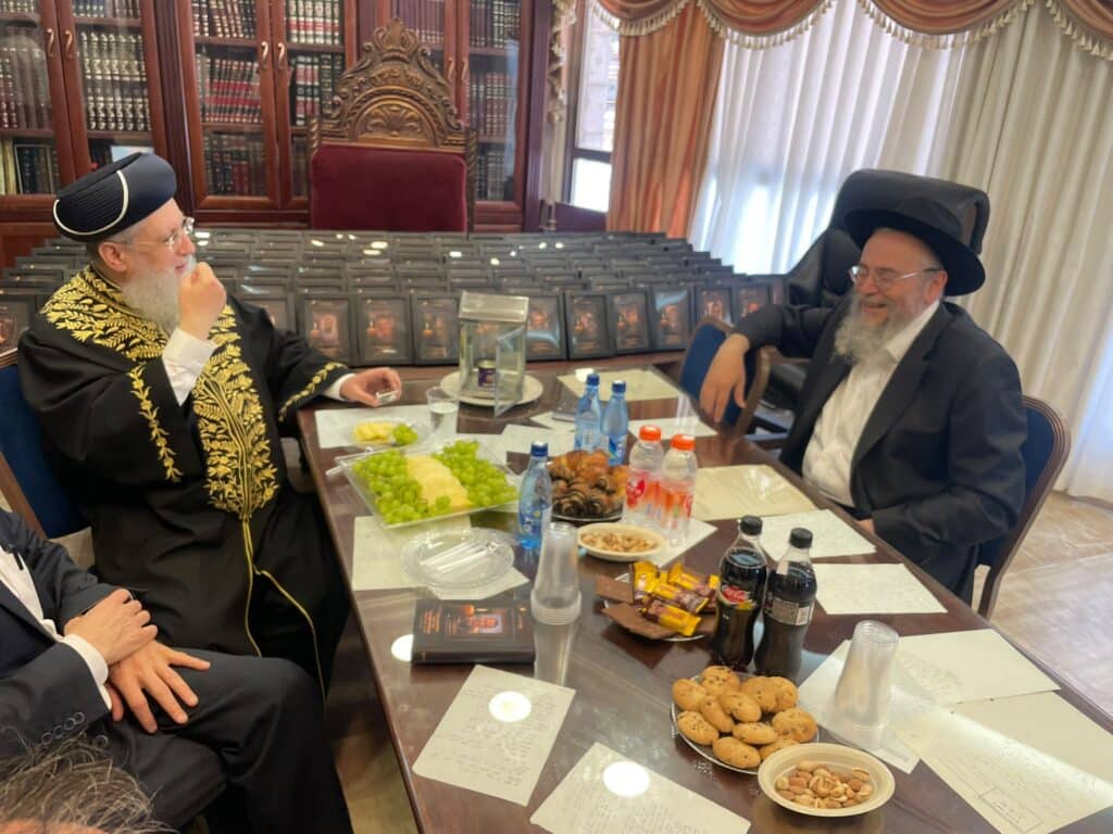 הראשון לציון מסר שיעור למאות אברכי "דרכי הוראה לרבנים"