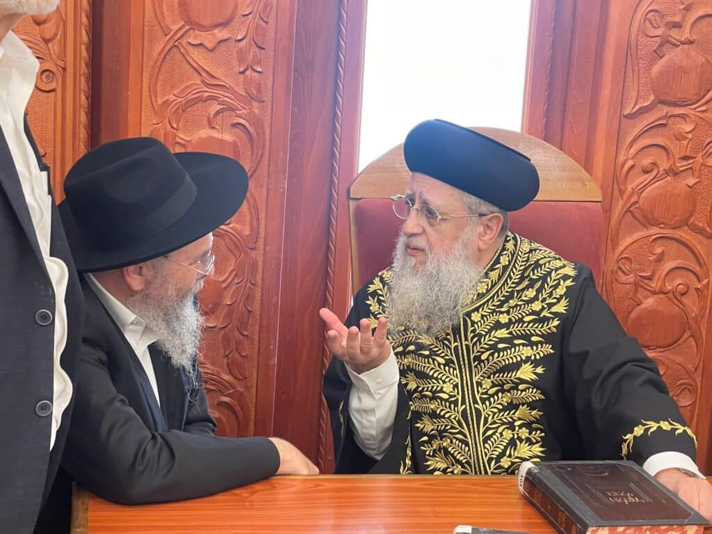 הראשון לציון מסר שיעור למאות אברכי "דרכי הוראה לרבנים"
