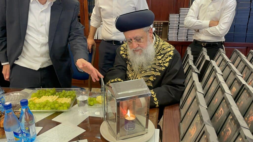 הראשון לציון מסר שיעור למאות אברכי "דרכי הוראה לרבנים"