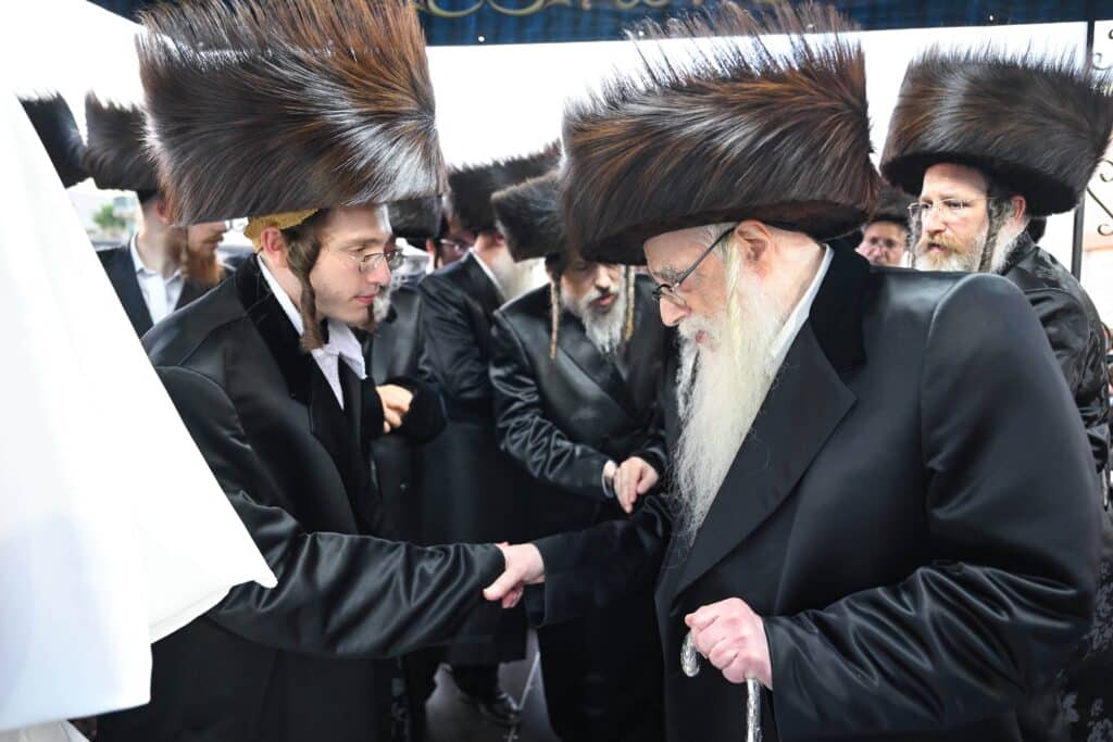 השמחה הגדולה בקריית צאנז - נישואי נכדת האדמו"רים