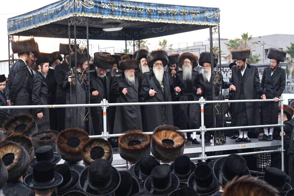השמחה הגדולה בקריית צאנז - נישואי נכדת האדמו"רים