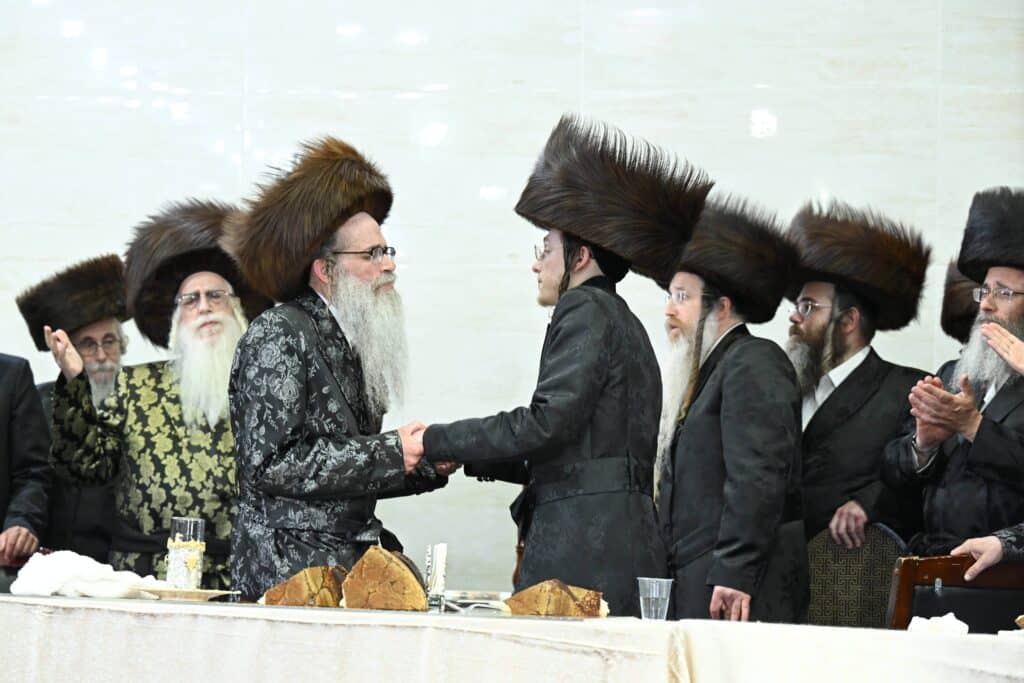 השמחה הגדולה בקריית צאנז - נישואי נכדת האדמו"רים