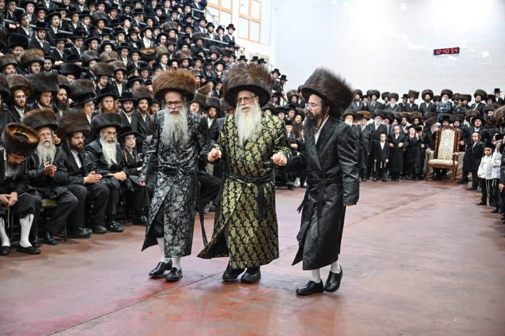 השמחה הגדולה בקריית צאנז - נישואי נכדת האדמו"רים