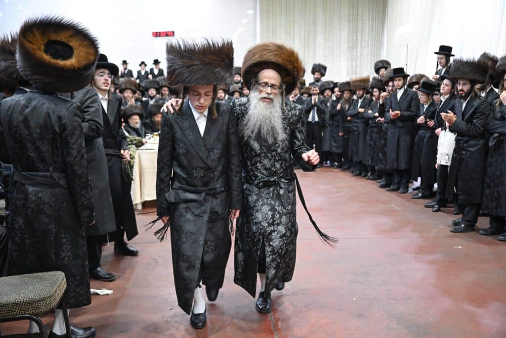 השמחה הגדולה בקריית צאנז - נישואי נכדת האדמו"רים