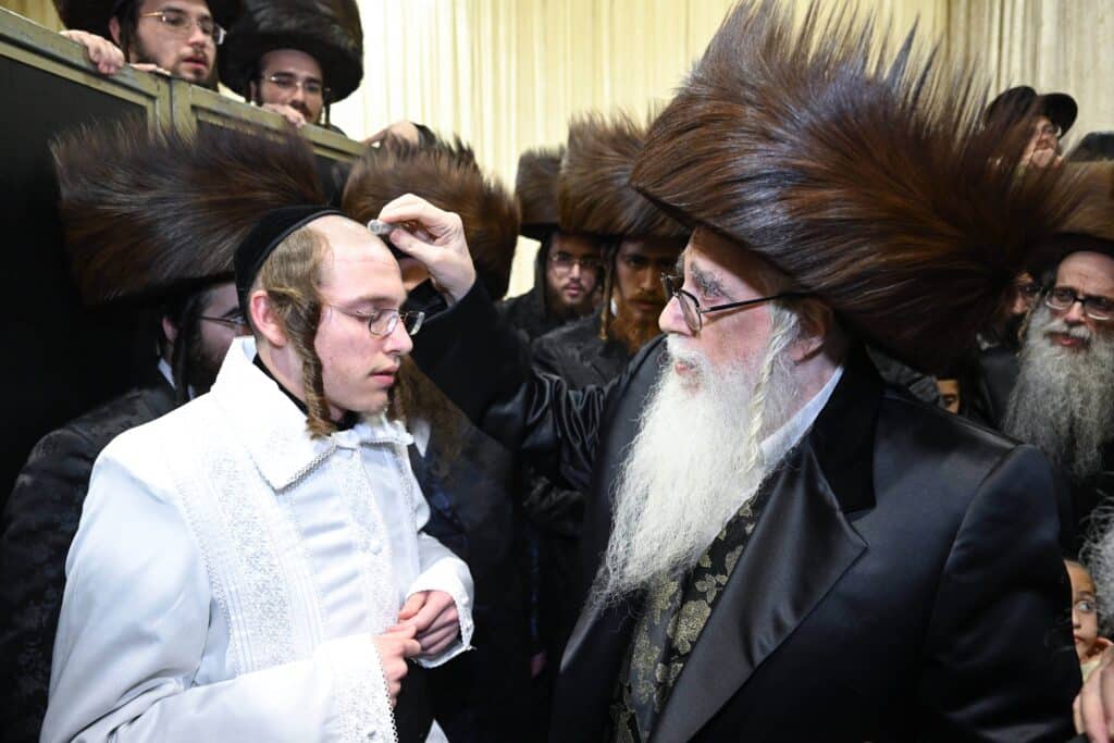 השמחה הגדולה בקריית צאנז - נישואי נכדת האדמו"רים