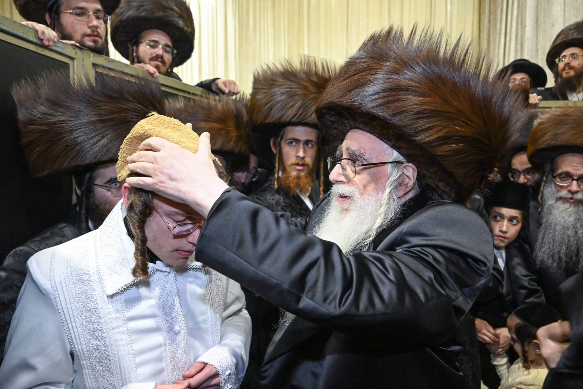 השמחה הגדולה בקריית צאנז - נישואי נכדת האדמו"רים