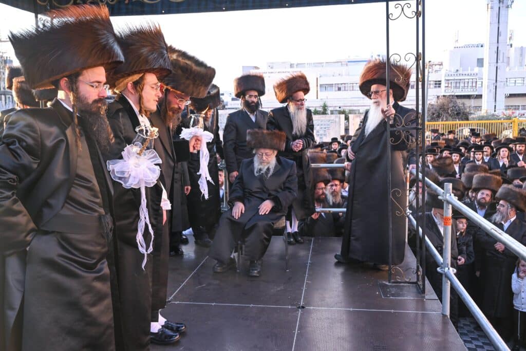 השמחה הגדולה בקריית צאנז - נישואי נכדת האדמו"רים