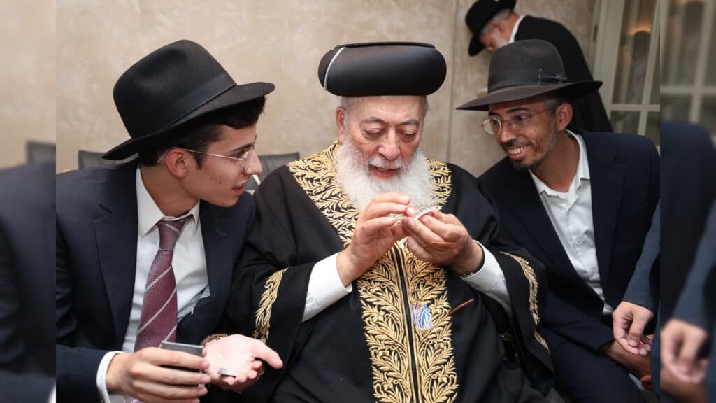 פידיון הבן לנין הגר"י יוסף והגרש"מ עמאר