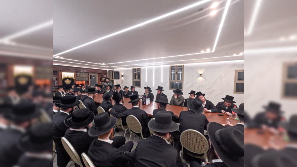 הרה"צ רבי אלימלך בידרמן בשיחת חיזוק בישיבת 'אהבת דוד'
