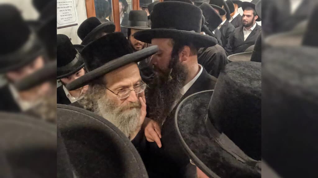 הרה"צ רבי אלימלך בידרמן בשיחת חיזוק בישיבת 'אהבת דוד'