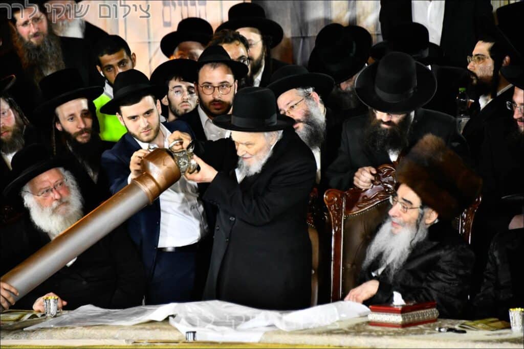 גלריה: הנחת אבן הפינה למרכז העולמי של חסידות אלכסנדר