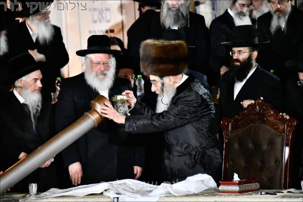 גלריה: הנחת אבן הפינה למרכז העולמי של חסידות אלכסנדר