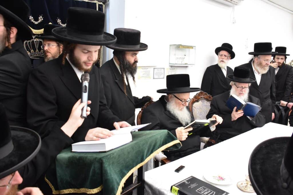מעמד השלושים בחצר הקודש וואסלוי בבני ברק