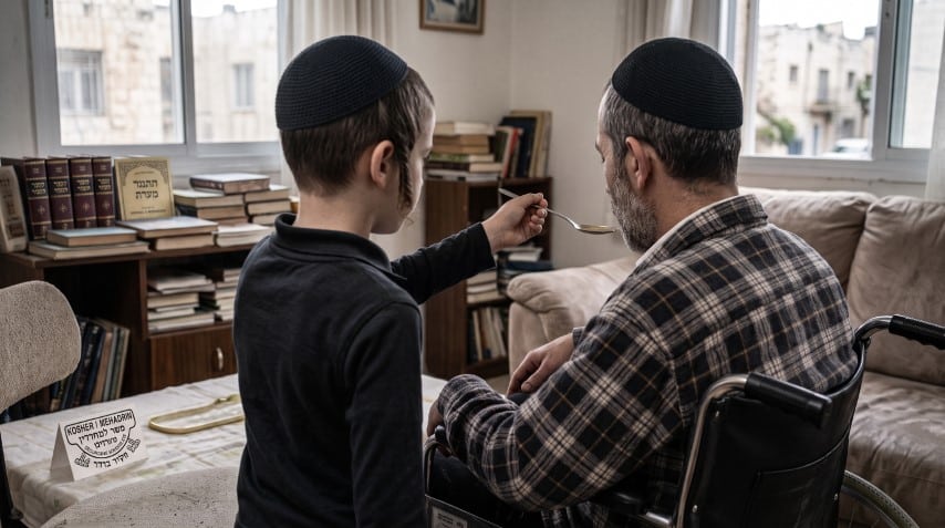 "אבא, אנחנו צריכים אותך": זעקתם של שישה ילדים הנאבקים על חיי אביהם