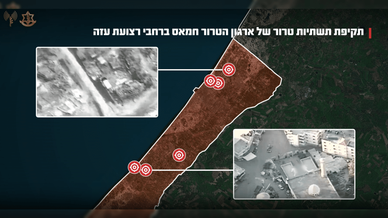 מכת אש בעזה - בתגובה לטרור העפיפונים