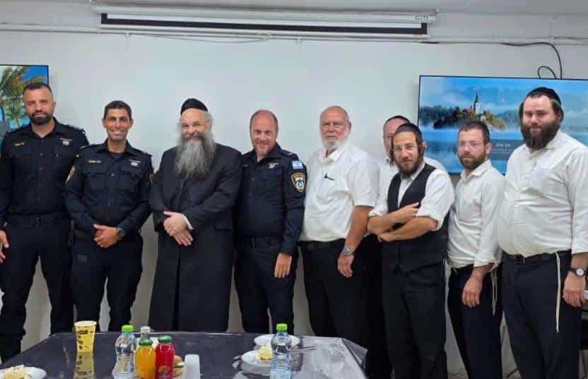 מחלק החקירות של משטרת בני ברק קיימו מפגש מקצועי עם הנהלת זק”א