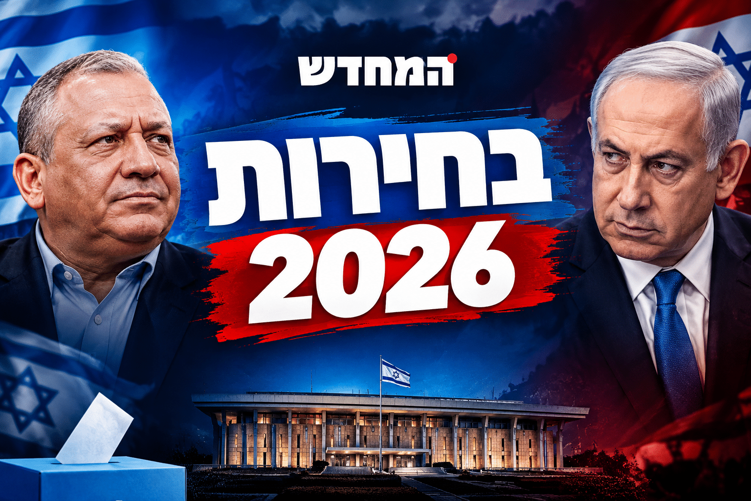 Photo : המחדש Gadi Eizenkot en tête des sondages avant les élections