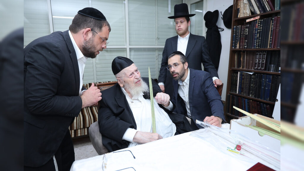 לקראת החג: אלי רוסוף הציג את הלולבים בבתי גדולי ישראל לקראת החג: אלי רוסוף הציג את הלולבים בבתי גדולי ישראל