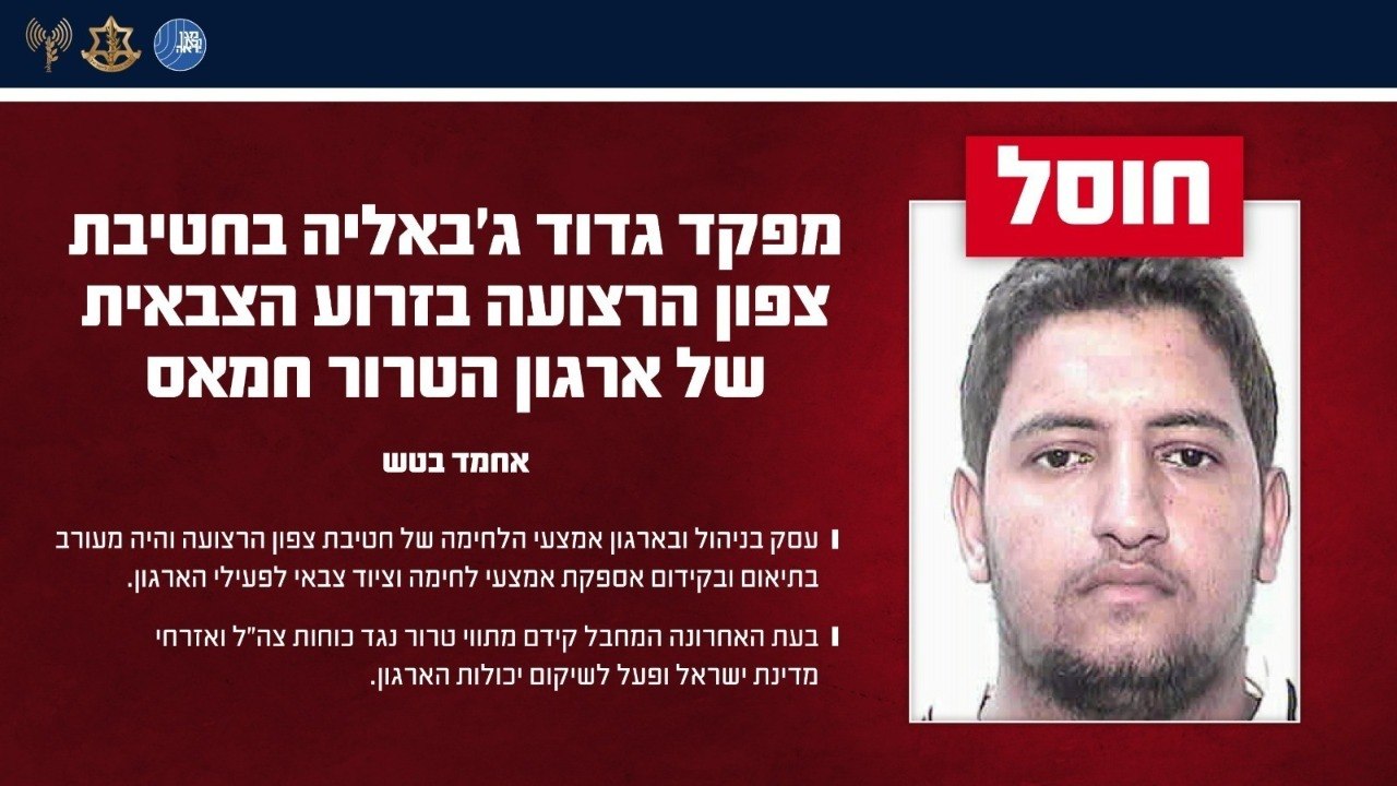 סיכול ממוקד בצפון הרצועה: מפקד גדוד ג'באליה חוסל